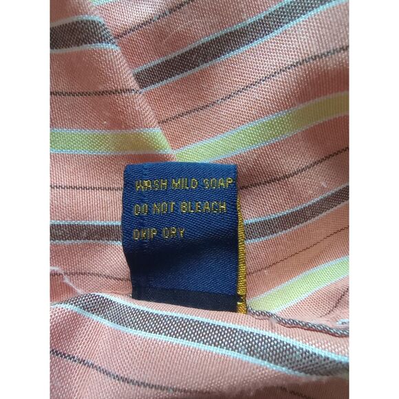 Oxford Men's Size XXL Pinstripe, Short Sleeved Top - Picture 8 of 8